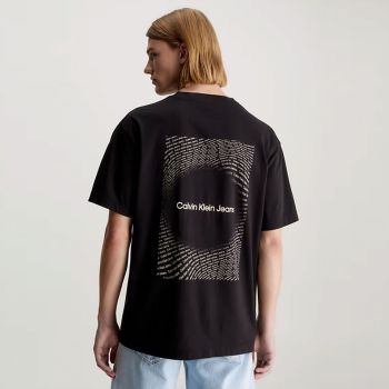 Calvin Klein T-shirt Met Logo Op De Rug - Zwart
