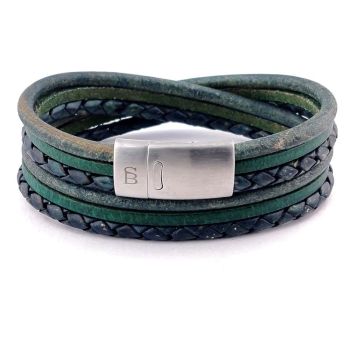 Steel & Barnett Bonacci-Armband - dunkelgrün