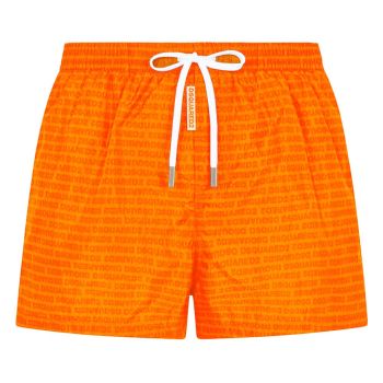 Dsquared2 Swim Shorts Logo Print - Orange
