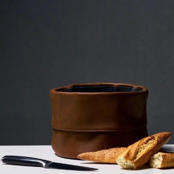 Dutchdeluxes leather bread basket