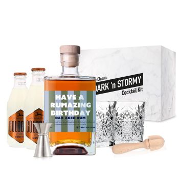 Personalised Dark 'N Stormy Cocktail Set 