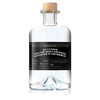 Personalised Gin - Pharmacy Style - custom message