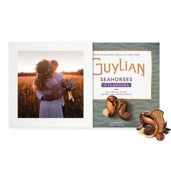 Greeting Card Deluxe - Guylian '4 Flavours Seahorses' Pralines
