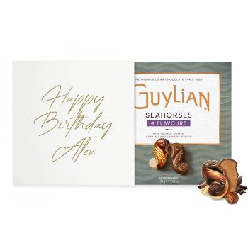 Grußkarte Deluxe - Guylian '4 Flavours Seahorses' Pralinen