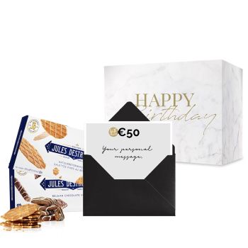 Geschenkkarte Deluxe - mit kostenlosem Jules Destrooper Kekse