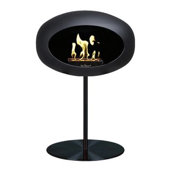 Le Feu Bio Fireplace Ground Steel Low - Black