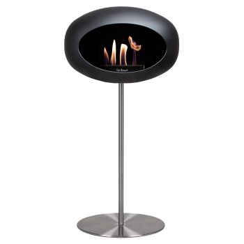 Le Feu Bio Fireplace Ground Steel High - Stainless Steel