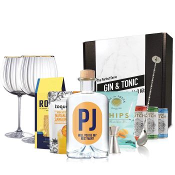 Personalisiertes Gin Tonic Cocktail-Set