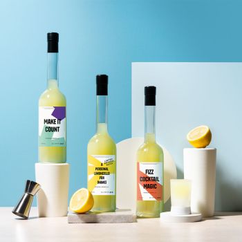 Personalised Limoncello Fizz Cocktail Set