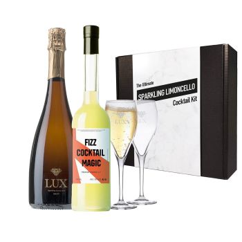 Personalised Limoncello Fizz Cocktail Set