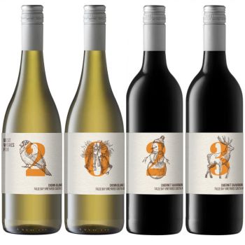 Personalisierter Wein - Quartett Xmas