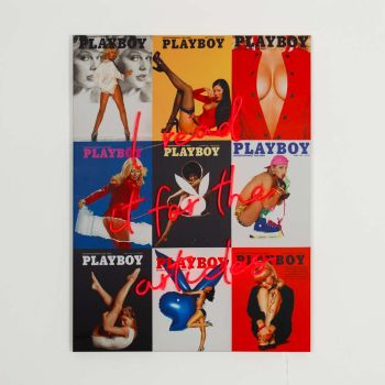 Locomocean Arte da parete con collage di copertine di Playboy