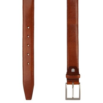 Profuomo Leather Belt - Cognac