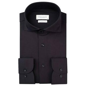 Profuomo Japanese Knitted Shirt - Black