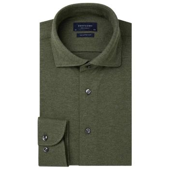 Profuomo Knitted Shirt - Army Green