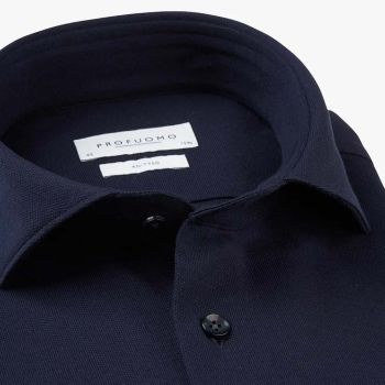 Profuomo Knitted Shirt - Navy