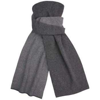 Profuomo Wool-Cashmere Knitted Scarf - Grey