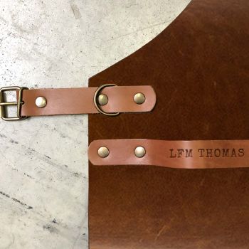 Xapron Utah Rust leather apron