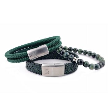 Steel & Barnett Bracelet Set Green