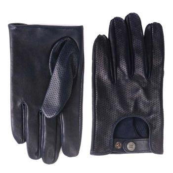 Tresanti leather drivers gloves - navy
