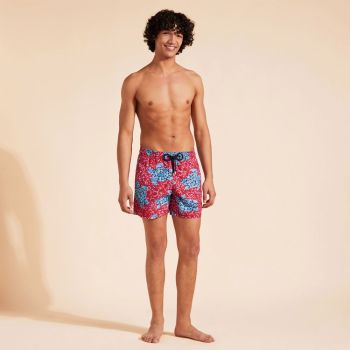 Vilebrequin Swim Shorts Turtles Sequins - Red
