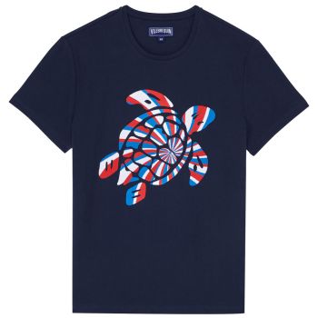Vilebrequin T-shirt Embroidered Turtle - Marineblau