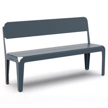 Weltevree Bended Bench With Backrest - Grey Blue