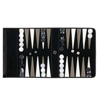 Hector Saxe Set De Backgammon De Voyage - Noir