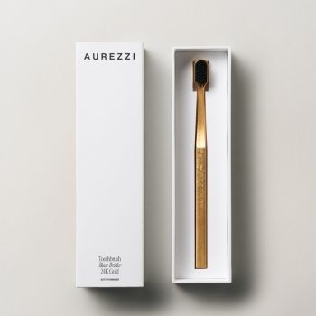 Aurezzi Toothbrush Soft - Gold Black