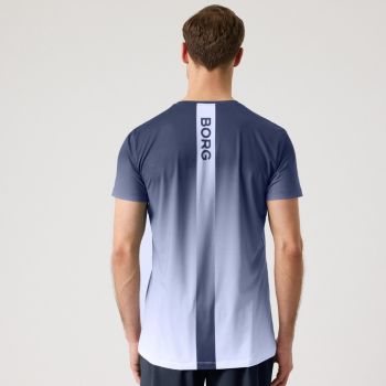Björn Borg Ace Printed T-Shirt - Faded Blue