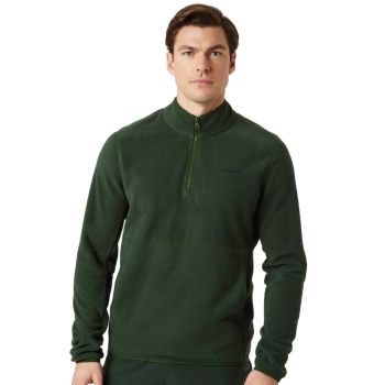 Björn Borg Pullover in pile Borg con mezza zip - Verde scuro