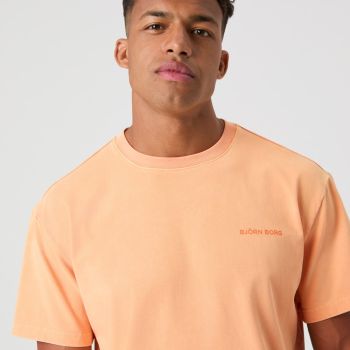 Björn Borg Borg överdimensionerad tvättad t-shirt - ljus orange