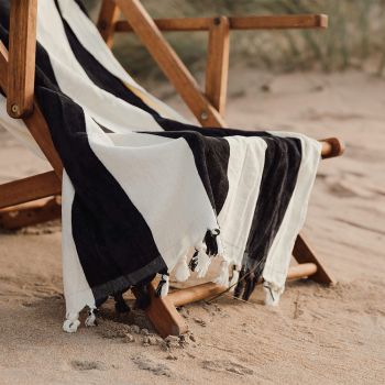 Valmer Serviette De Plage - Noir