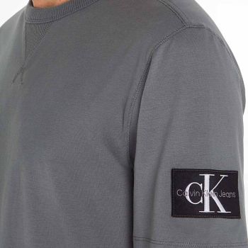 Calvin Klein Koszulka z logo - ciemnoszara