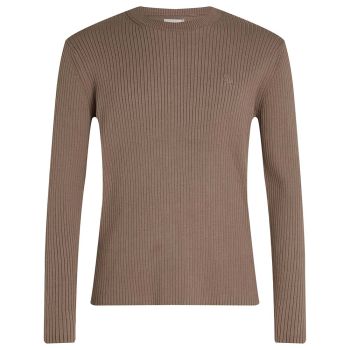 Calvin Klein Ribbed Pullover - Brown