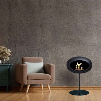 Le Feu Bio-Kamin Ground Steel Low - Schwarz