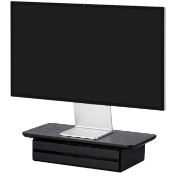 Oakywood Desk Shelf Mini Dual Drawer - Black