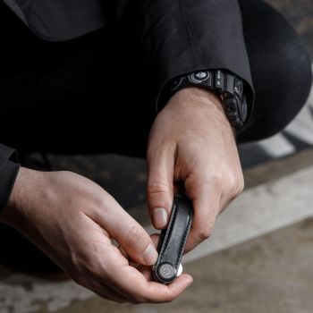 Organiseur de clés en cuir Orbitkey - noir