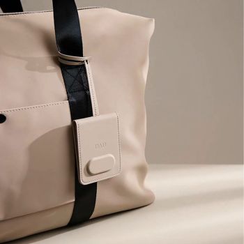 Personalised Luggage Tag With Finder - Greige
