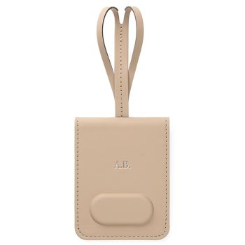 Personalised Luggage Tag With Finder - Greige