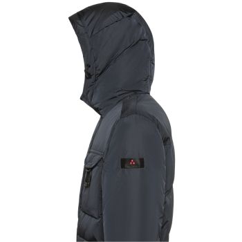 Peuterey Aiptek Veste À Capuche Avec Fourrure - Bleu Graphite