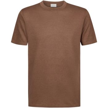 T-Shirt in Cotone e Lino Profuomo - Argilla