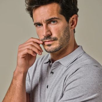 Profuomo Polo Basique Luxe - Gris Clair