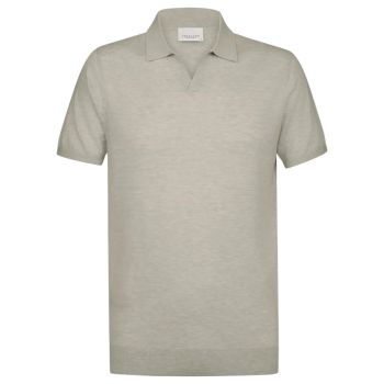 Profuomo Luxury Basic Polo Open Collar - Light Green