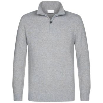 Profuomo Woolen Pullover Half Zip - Blue
