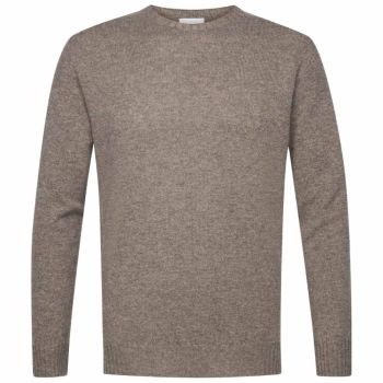 Profuomo Seamless Crewneck Pullover - Light Brown