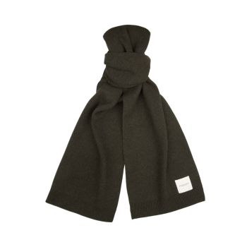 Profuomo Écharpe en Laine Vert Foncé
