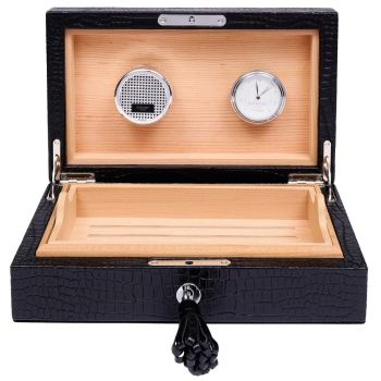 Rapport London 25 Cigar Humidor - Black