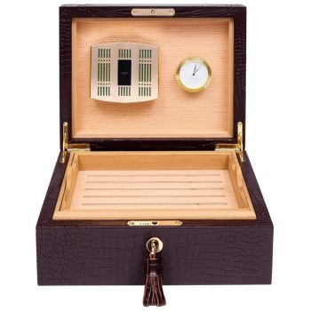 Rapport London 50 Cigar Humidor - Brown