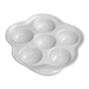 Revol Snail Dish 6 Holes - White